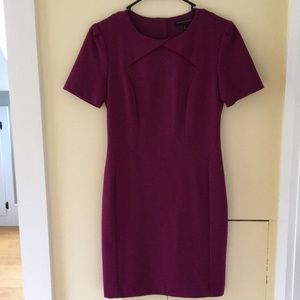 Purple Banana Republic semi fitted sheath dress